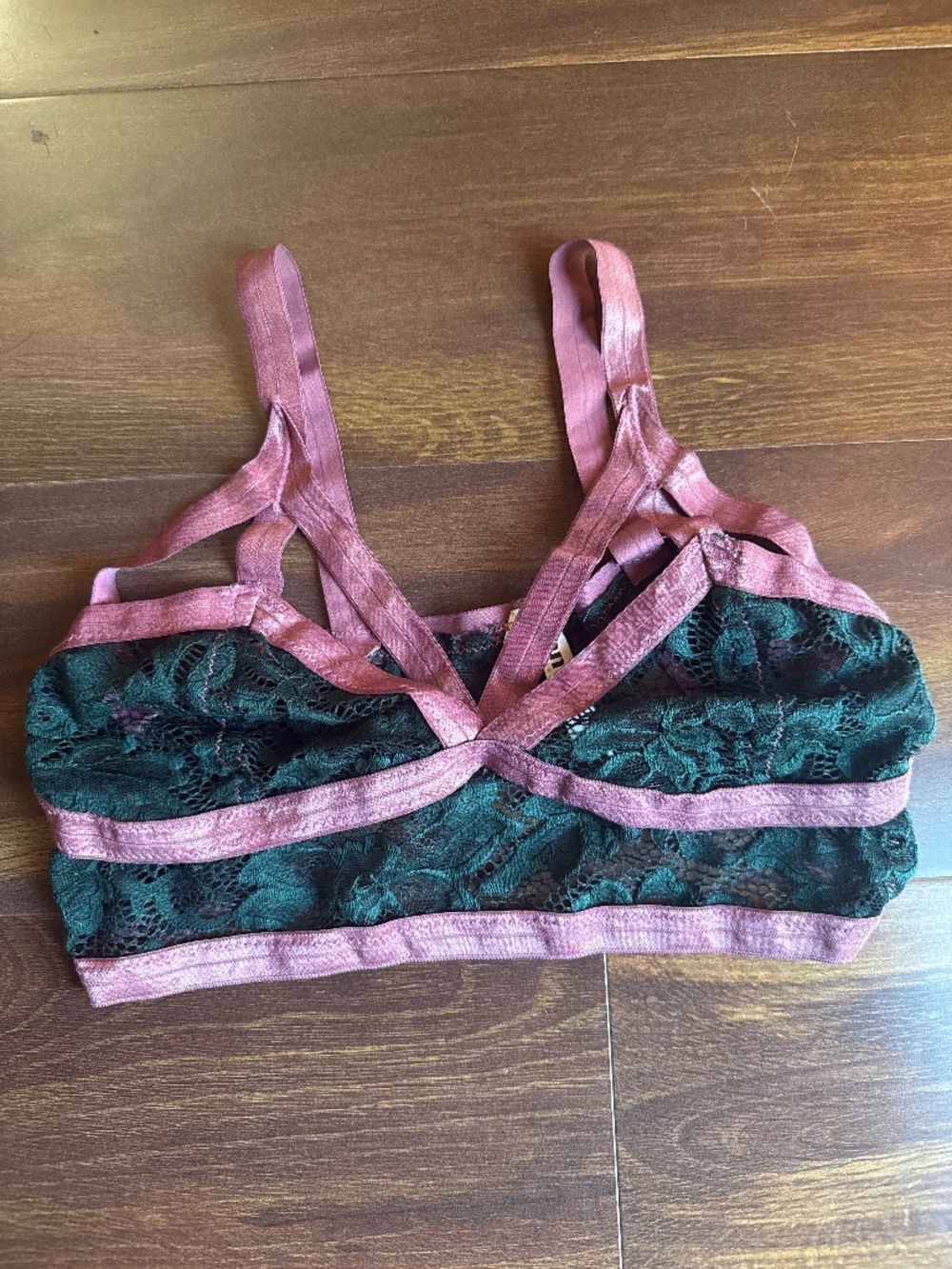 CANTIQ LA Laced Bralette Size XL